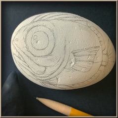 Fish on Rock Step by Step - 06